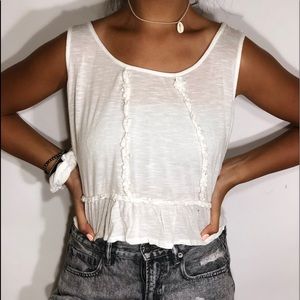 Women’s site tank top ruffled blouse